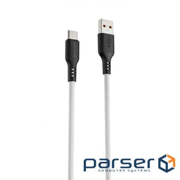 Кабель Proove Rebirth Type-C 2.4A (1m) white (CCRE60001202)