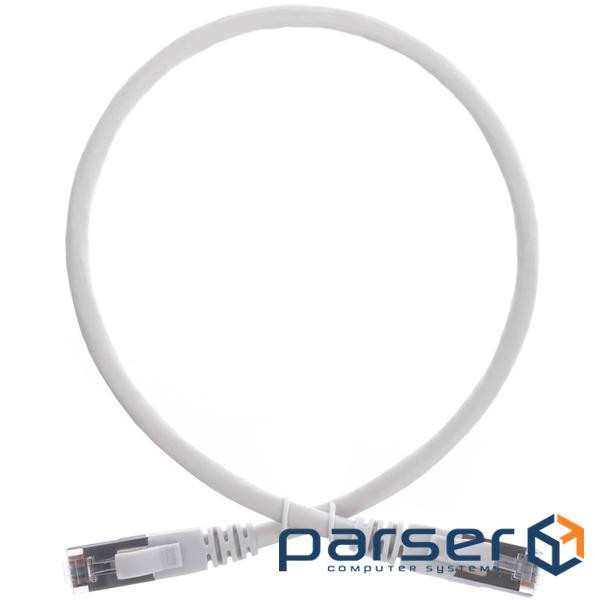 Патч-корд мідний S/FTP кат. 6A, 26AWG, 0.5 м, LSZH, сірий, EPNew (CBL-G2SF0.5MGYLSZHZ) , EPNew (CBL-G2SF0.5MGYLSZHZ)