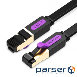 Patch cord Vention CAT7 SSTP Ethernet, 0.5 m, Black (ICABD)
