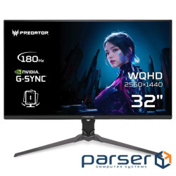Монiтор TFT ACER 31.5" Predator XB323QUPbmiiprx (UM.JX3EE.P09) IPS QHD 180Hz 8bit 2*HDMI DP Pivot MM