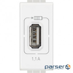 Bticino LL Зарядка USB 1,1 А 1м бел (N4285C1)