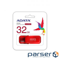 USB накопичувач A-Data 32GB USB 2.0 UV240 Red (AUV240-32G-RRD)
