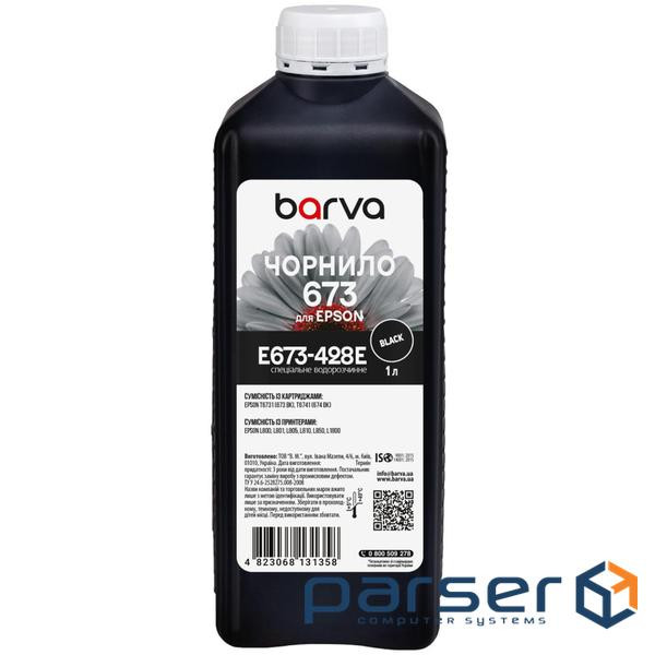 Чорнило Barva Epson 673 1 л, special, black (E673-428e)