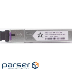 Модуль SFP Alistar Модуль SFP 1000BASE-BX 1SM WDM SC 80KM TX1490/RX1550nm DDM (SFP-1G-BX-U-S80)