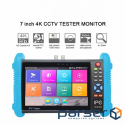 7-дюймовий тестер IP-камер і AHD, CVI, TVI, CVBS з підтримкою WIFI і Micro SD карти IPC-9800ADH Plus IPC-9800ADH Plus