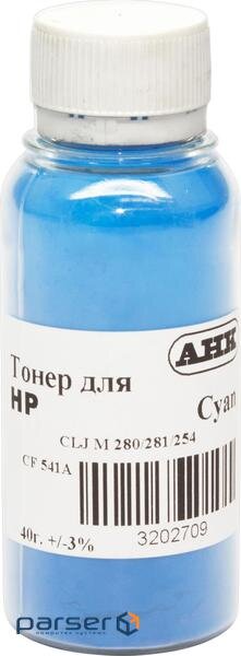 Тонер HP CLJ Pro M280/281/254, 40г Cyan AHK (3202709)