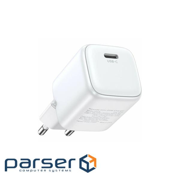 Зарядний пристрій Ugreen USB-C PD20W GaN X512 white (55554)