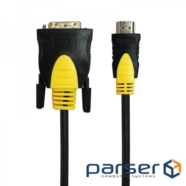 Кабель MAXXTER HDMI-DVI 1.8м Black (CCBP-HDMI-DVI-1.8)