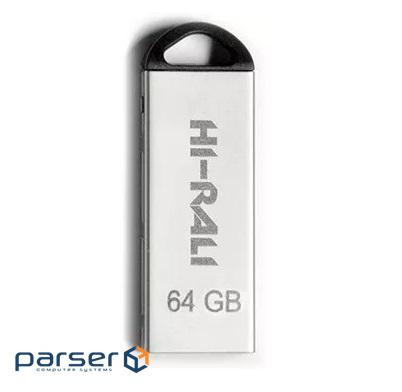 Флеш-накопичувач USB 64GB Hi-Rali Fit Series Silver (HI-64GBFITSL)