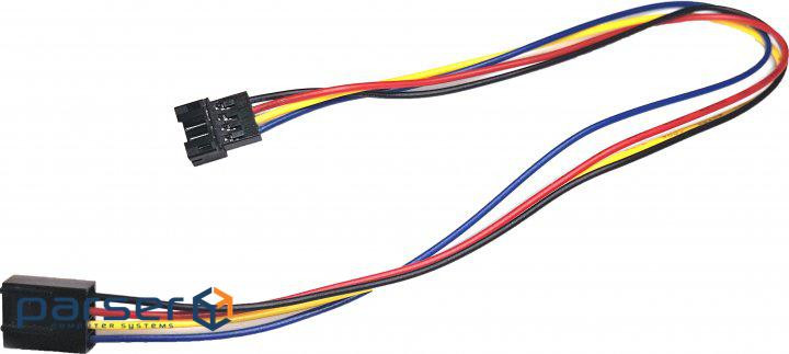 Кабель-подовжувач для кулера 4pin M/F, 0.27 м (S0902)