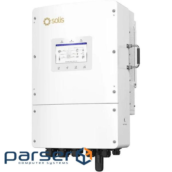 Гібридний інвертор SOLIS S6-EH3P10K02-NV-YD-L, трифазний, 10кВт (2 / 3 MPPT 200 - 850V, струм заряду