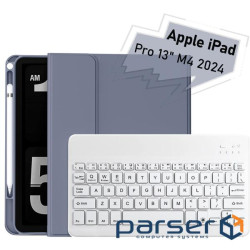 Чохол до планшета BeCover with keyboard Apple iPad Pro 13" M4 2024 Purple (713007)