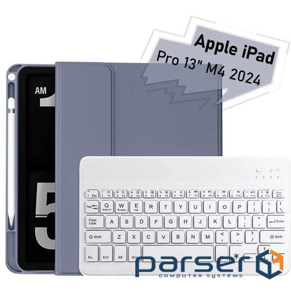 Чохол до планшета BeCover with keyboard Apple iPad Pro 13" M4 2024 Purple (713007)