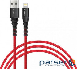 Date cable USB 2.0 AM to Lightning 1.2m CBRNYL1 Red Intaleo (1283126559471)