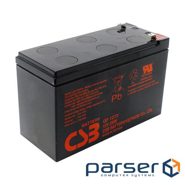 Accumulator battery CSB GPL1272 (12В, 7.2Ач) (GPL1272F2)