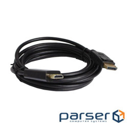 Кабель DisplayPort (M) - HDMI (M), 3 м, Black, Patron, 4K / 60 Гц (PN-DP-HDMI-30 (CAB-PN-DP-HDMI-30)