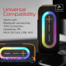 Акустична система 1.0 Energizer 20Вт Bluetooth 5.2/MicroSD/USB/AUX/FM,IPX65, 360 Sound чорн (BTS206)