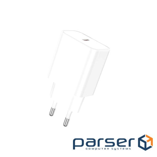 Зарядний пристрій BOROFONE BA71A USB-C PD20W white (6974443387964)