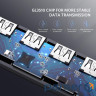 USB Hub Ugreen 4-port 15см USB 3.0 Активний, Metal Plated Shell, Ultra Slim CM219 Сірий (50985) (50985)