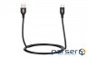 Дата кабель USB 2.0 AM to Type-C 1.0m Glow black 2E (2E-CCAC-BL)