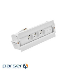 Врізн роз блок S486: 1x220В, зар прист 1хUSB-CC, 1xUSB-A, 1хHDMI, білий (48630F10B0F0100-33)