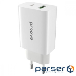 СЗУ Proove Rapid 20W (Type-C + USB) white (WCRP20110002)