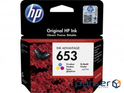 Картридж HP 653 Tri-color Original Ink Crtg EU (3YM74AE)
