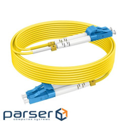 Патчкорд LC/UPC-LC/UPC SM 1м Duplex, Slim,2.0мм (UPC-1LCLC(SM)D(LW)S)