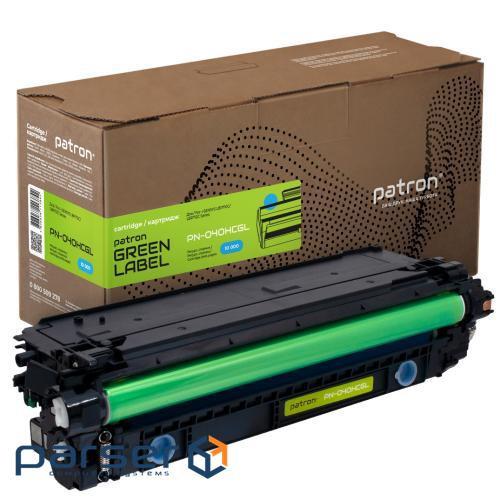 Картридж Patron Canon 040H Green Label, cyan (PN-040HCGL)