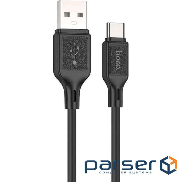 Кабель HOCO X90 Cool Silicone USB-A to Type-C 1м Black (6931474788443)