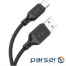 Кабель HOCO X90 Cool Silicone USB-A to Type-C 1м Black (6931474788443)