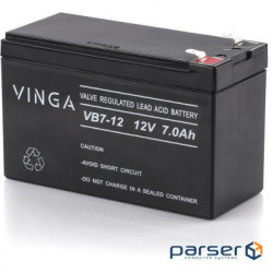 Accumulator battery VINGA VB7-12 (12В, 7Ач)
