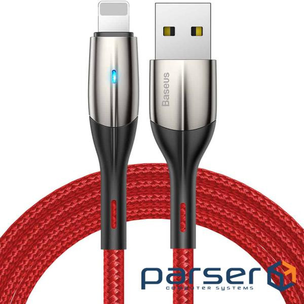 Дата кабель USB 2.0 AM to Lightning 2.0m 2.4A red Baseus (CALSP-C09)