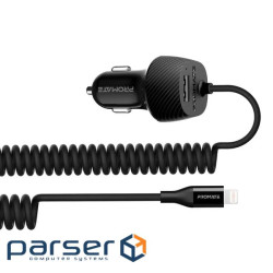 Зарядний пристрій Promate 17W USB + Lightning (voltrip-i.black)