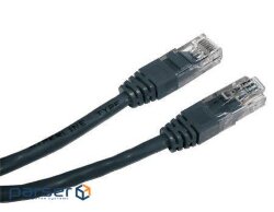 Патч корд Cablexpert 0.25м UTP, Чёрный, 0.25 м, 5е cat. (PP12-0.25M/BK)