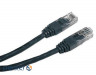Patch cord Cablexpert 0.25м UTP, Чёрный, 0.25 м, 5е cat. (PP12-0.25M/BK)