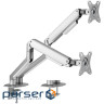 Кріплення настільне для 2-х моніторів HISMART HS082451 17"-32" Silver