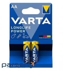 Батарейка Varta AA Longlife Power щелочная * 2 (04906121412)