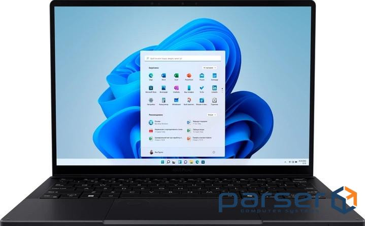 ноутбук 13.3_3KT_OLED/Ryzen AIMAX+395/128/1TB SSD /UMA/W11P/BL/Nano Black ASUS HN7 (90NB17X1-M00850)