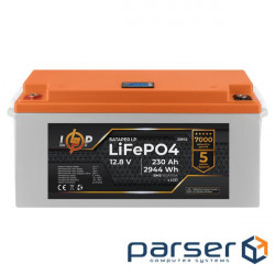 Акумулятор LP LiFePO4 LCD 12V (12,8V) - 230 Ah (2944Wh) (BMS 150A/75A) пластик (20942)