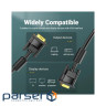 Кабель Vention VGA(3+6) Male to Male Cable with ferrite cores 5M Black (DAEBJ)