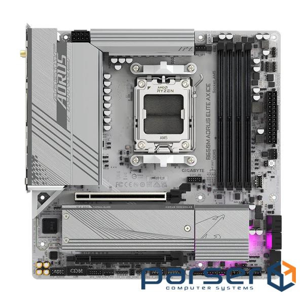 Motherboard AORUS B650M Elite AX Ice (B650M AORUS ELITE AX ICE)