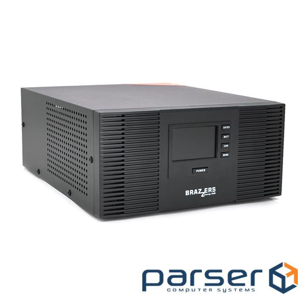 ДБЖ BRAZZERS BRSW-LFP-1200-12 (1000Вт), під зовнішній АКБ 12V(LiFePo4 / GEL / AGM), струм заряду 10 10