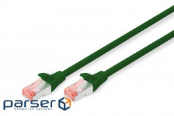 Patch cord DIGITUS CAT 6 S-FTP, 3m, AWG 27/7, LSZH, green (DK-1644-030/G)