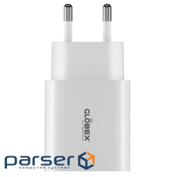 Зарядний пристрій Globex 2xUSB 12W FastPower white (12WAC)