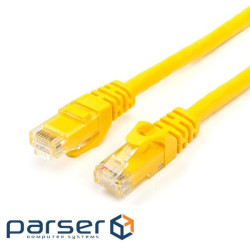 Патч-корд Atcom, UTP, RJ45, Cat.6, мідь, 3 м, жовтий (12154)