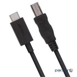 Accell Cable U193B-007B 6ft USB-C to B USB 2.0 Cable Retail