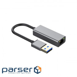 Адаптер Dynamode USB 3.0 1000/100 Мбіт/с роз'єм RJ-45, чіпсет RTL8153, з кабелем 14 см , (DM-AD-GLAN)