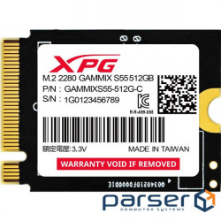 Накопичувач SSD M.2 2230 512GB GAMMIX S55 ADATA (SGAMMIXS55-512G-C)