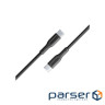 Дата кабель USB-C to USB-C 1.0m Promate (xcord-cc.black)
